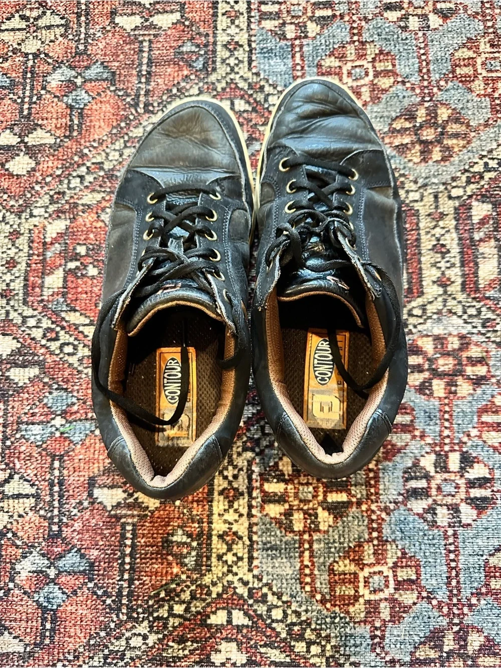 FootJoy Contour Casual Men's Golf Shoes - Black Leather - Size 10M